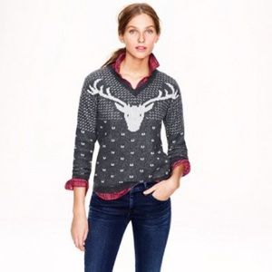 J.Crew Christmas Holiday Reindeer Sweater